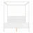 Wood Canopy Platform Bed-913470782