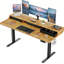 Bureau debout électrique à hauteur réglable avec tiroirs pour le bureau personnel, table de jeu avec tablette de rangement et 4 hauteurs préréglées-867939984-867939991