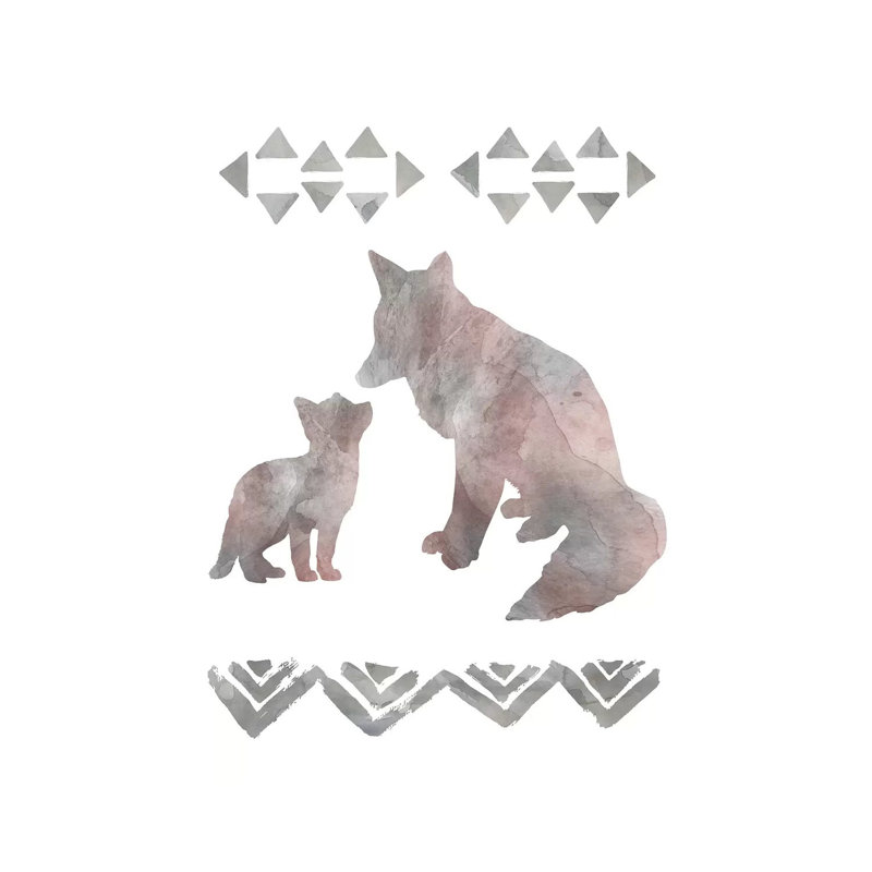 Little Lady Den Foxes by Carol Robinson - Print on Canvas, Wrapped Canvas, 20.32 cm H x 30.48 cm W