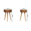Noisette 40cm W Solid Wood Bedside Table