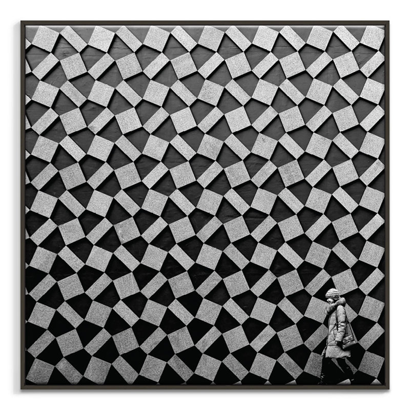 Print on Canvas, Black, 41cm H x 41cm W