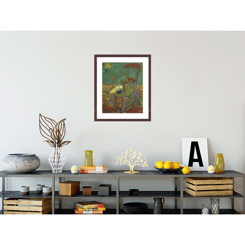 «Gauguin's Chair» par Vincent van Gogh, impression giclée encadrée, H 27,74 po x l 23,5 po