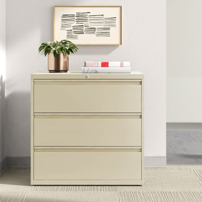 Harietta 42'' Wide 3 -Drawer Steel File Cabinet