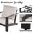 Perci Aluminum Sunbrella Conversation Set with Sintered Stone Coffee Table-1075204895