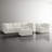 Berlare 5 - Piece Upholstered Compression Beige Corduroy Modular Sectional Sofa Set with Removable Ottoman – Fully Compressed, No Assembly Required-119893845