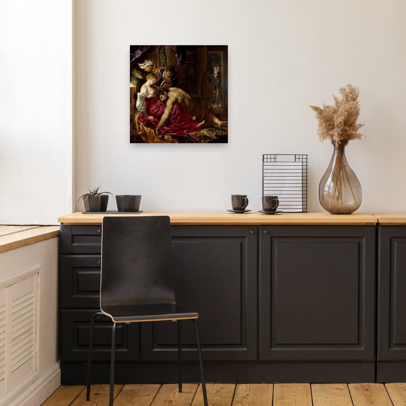 Samson & Delilah Classic Mystical Abstract Wall Art Print by Peter Paul Rubens - 1 Piece Wrapped Canvas Wall Art