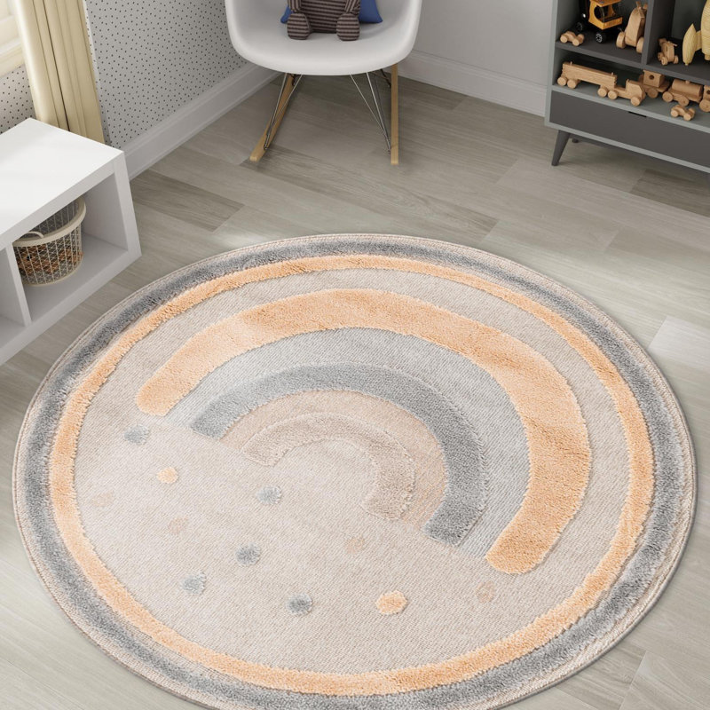 Tapis pour enfant fantaisiste Unique Loom, Rond 3 pi 1 po