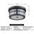 3-Mode Motion Sensor Outdoor Ceiling Light – Frosted Glass Flush Mount Porch Light with Adjustable Timer
