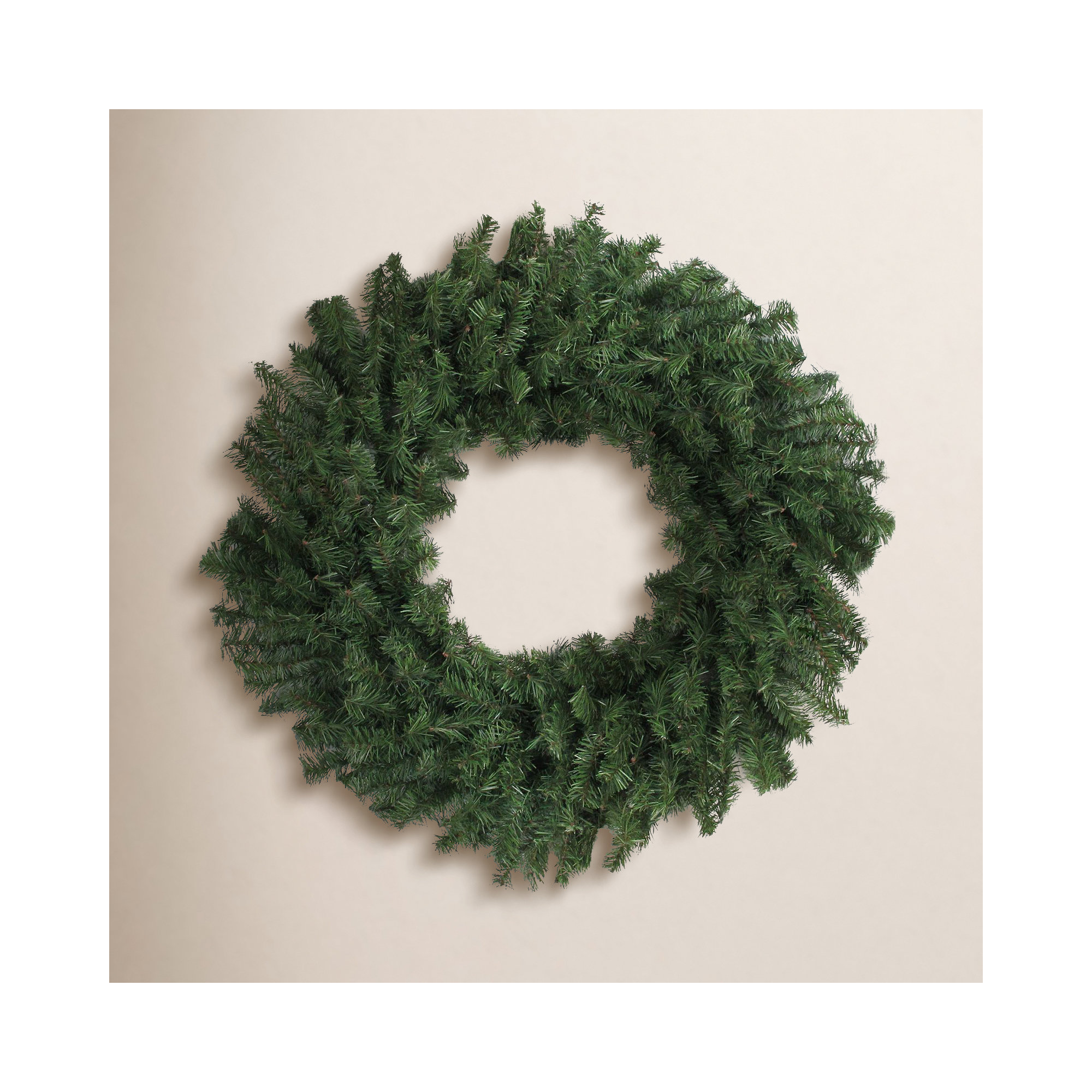 Canadian Pine Artificial Christmas Wreath Unlit, 24" H x 24" W x 5" D