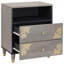 50cm W Solid Wood Bedside Table