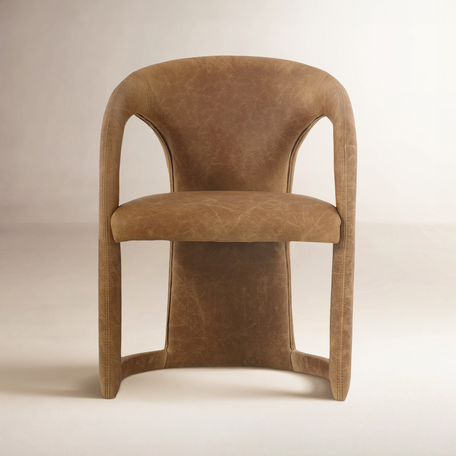 Adette Dining Armchair, Tan