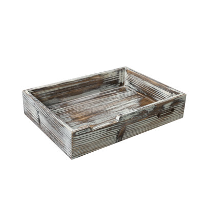 Palmerton Wooden Stackable Serving Tray Paper Organiser