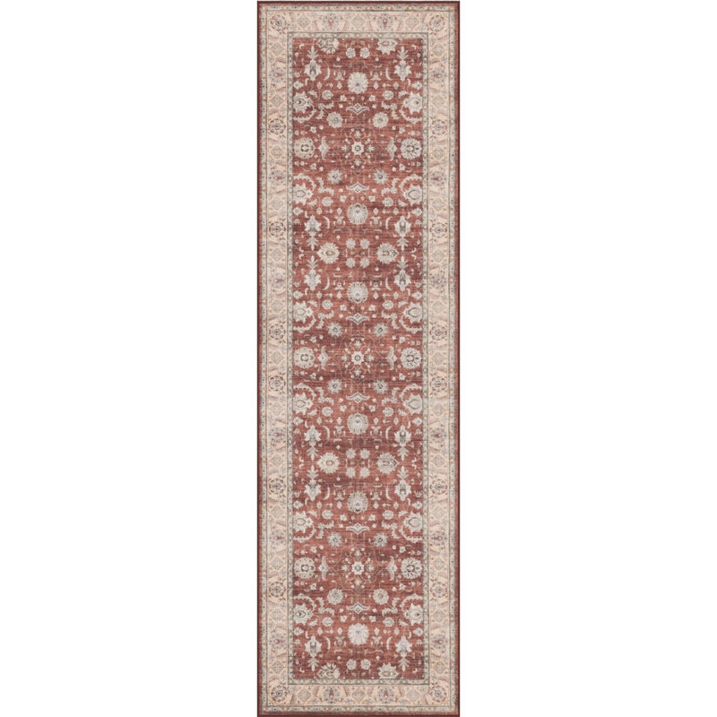 Premier GC_HAM4008 2X7 Red Runner Rug, Red, Runner 2' x 6'11"