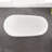 Eviva Luna 60" Glossy White Acrylic Slipper Freestanding Bathtub