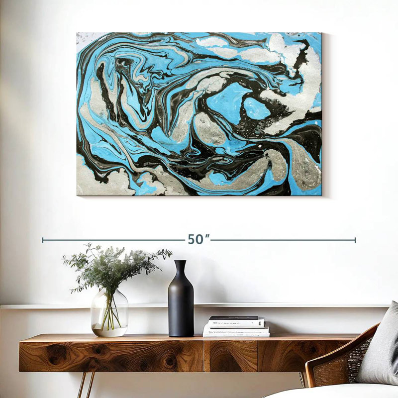 Avery Abstract Ink, 26" H x 39" W