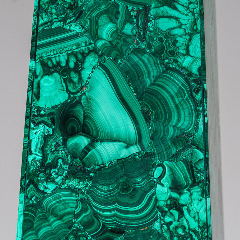 Large Genuine Polished Malachite Obelisk (16.5 Lbs), Emerald