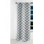 Motif à chevrons géométriques gris et blanc neutre - Rideau occultant à chevrons - 1 panneau