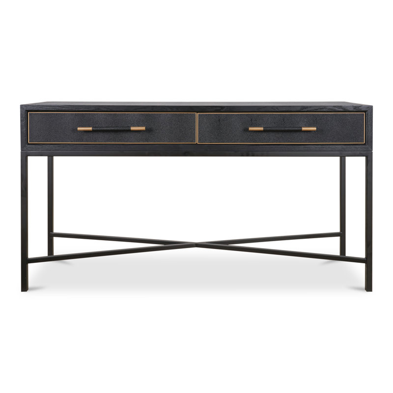 Meera 59" Console Table, Black, Black