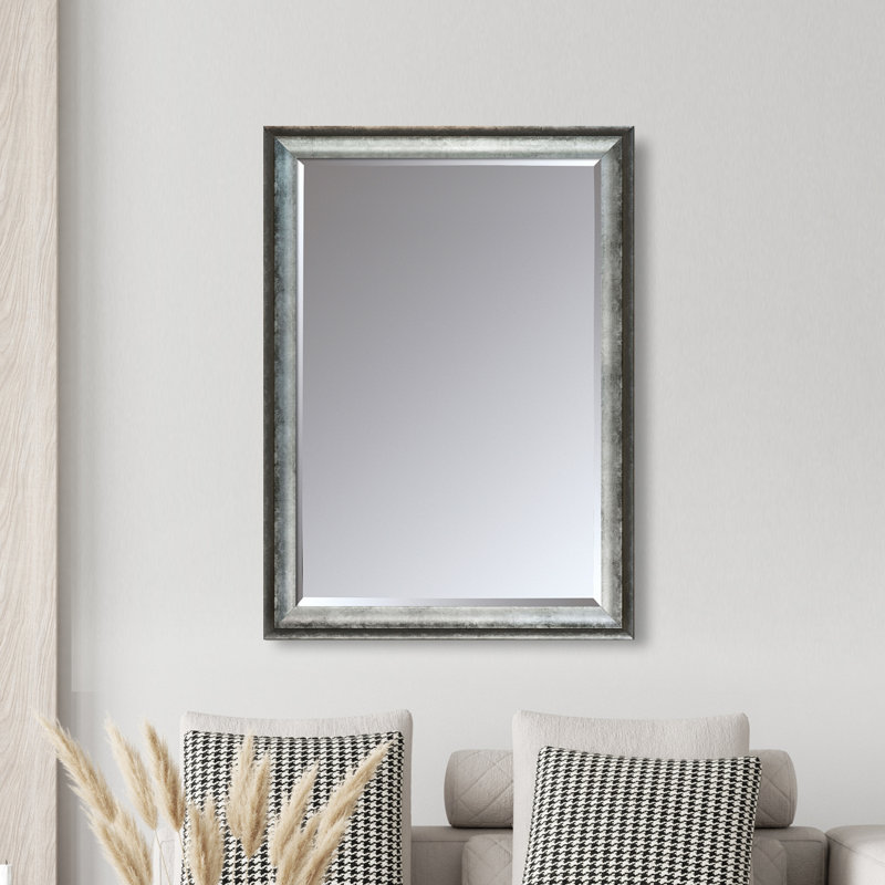 Snio Rectangle Mirror, 29" x 41", Black