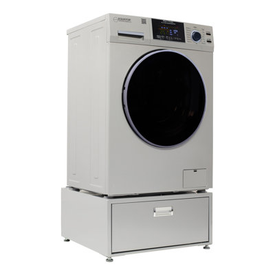 Equator Advanced Appliances 1.62 Cubic Feet Front Load Washer with Steam Wash with Pedestal