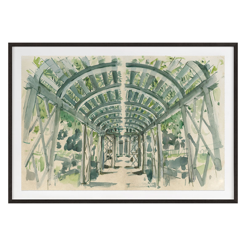 Garden Terrace Print by PC Ngo, 35" H x 50" W