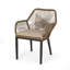 Chaise de terrasse avec coussins Melina