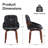 Swivel Dining Chairs, Faux Leather Upholstered Armchairs With 360Â° Rotation, Mid-Century Modern Chair With Solid Wood Legs For Kitchen, Dining Room, Living Room-948326508-948326509