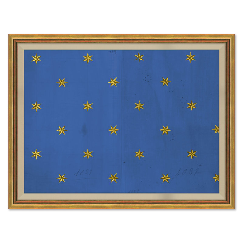 Etoile - Blue (var. 3) Print by Paule Marrot