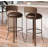 Upholstered Counter Stool with Metal Frame-272702641