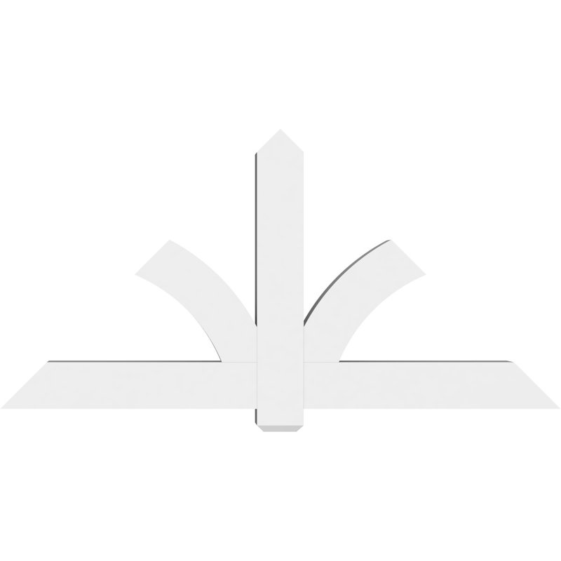 Support pour pignon en PVC Redmond, H 36 po x l 72 po (pas 12/12), P 6 po x F 6 po