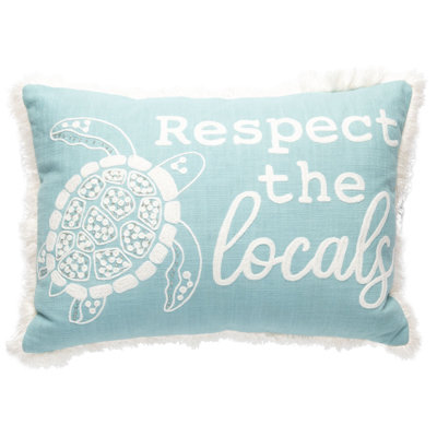RESPECT THE LOCALS THROW PILLOW LUMBAR