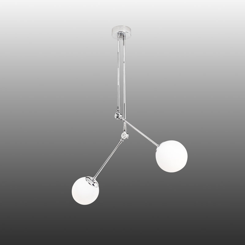 Luminaire suspendu sphérique 2 lumières