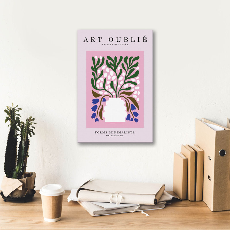 «Periwinkle Flowers» par Design Fabrikken, art mural sur toile, H 18 po x l 12 po x P 0,75 po