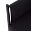 Ensemble de 2 fauteuils club d'extérieur, aluminium noir