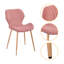 Chaise d'appoint en velours Jonneke-173430210-173430211