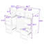 Ensemble de meuble-lavabo simple autoportant avec lavabo en résine Patnaude Modern-2044026632