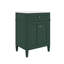 Meuble-lavabo moderne 24 po avec lavabo 2 portes à fermeture douce et tiroir-121085741