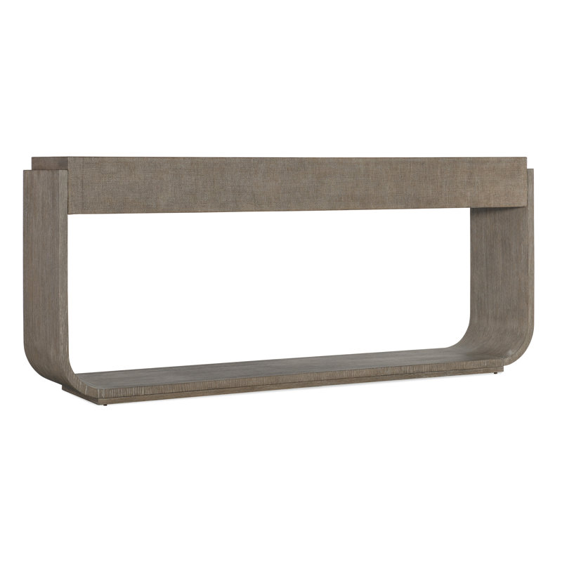 Dark Mink 78'' Oak Veneer Console Table with Storage