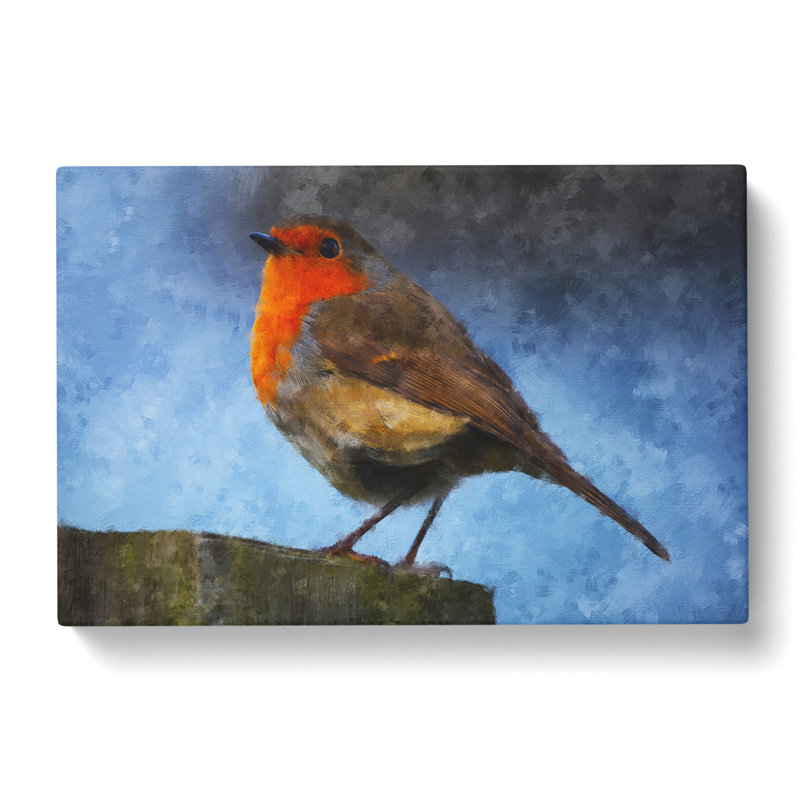 Robin Bird Vol.2 - Wrapped Canvas, 35cm H x 50cm W x 3cm D