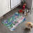 Stylish Seaside Scenes - 1 Piece Bone Shape Feeding Mat