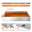 Moule à évaporation 24 po x 36 po x 6 po pour sirop d'érable avec valve, thermomètre et casserole divisée