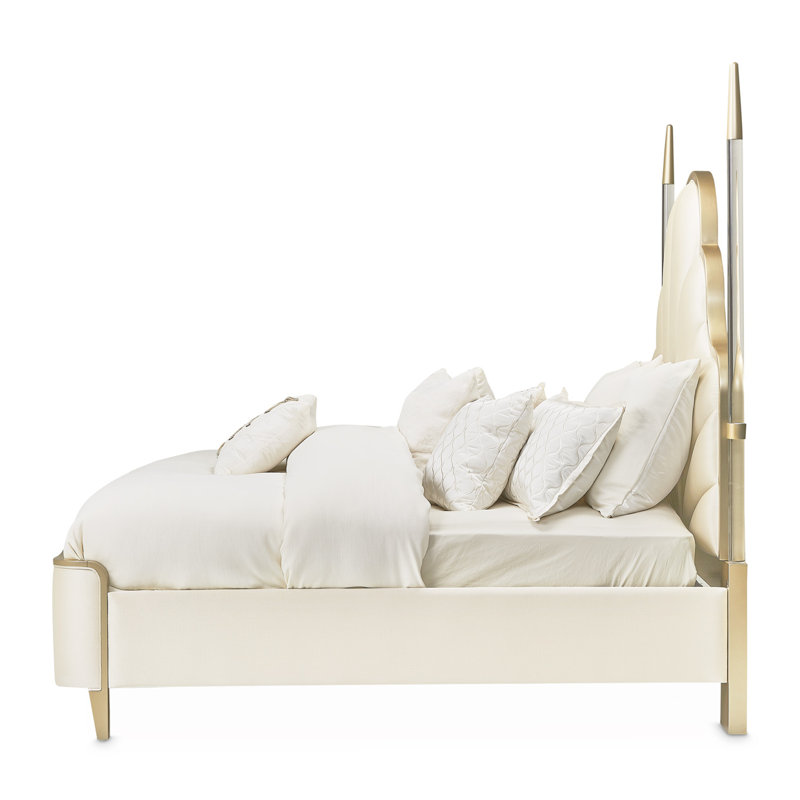 Malibu Crest Upholstered Standard 4 Piece Bedroom Set, King