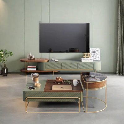 Design sense coffee table TV cabinet combination