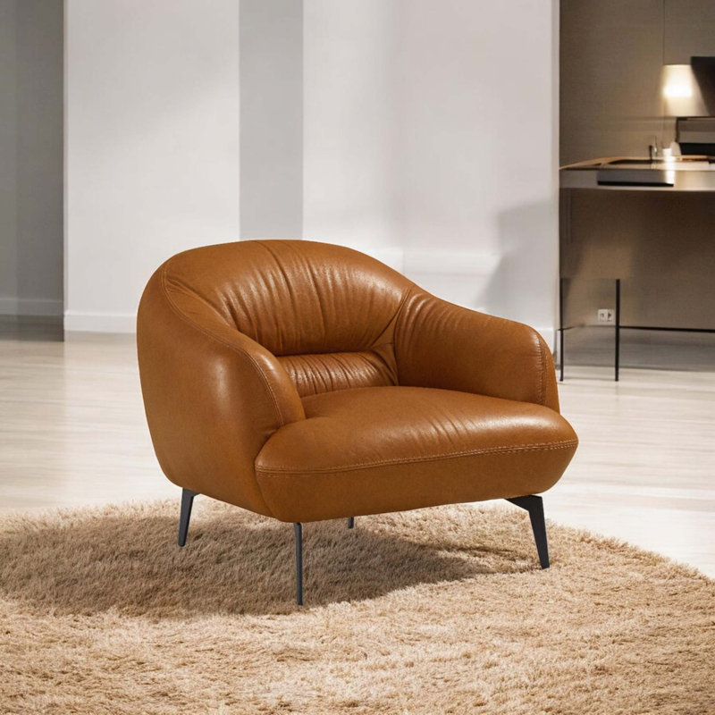 Chaise en cuir Leonia