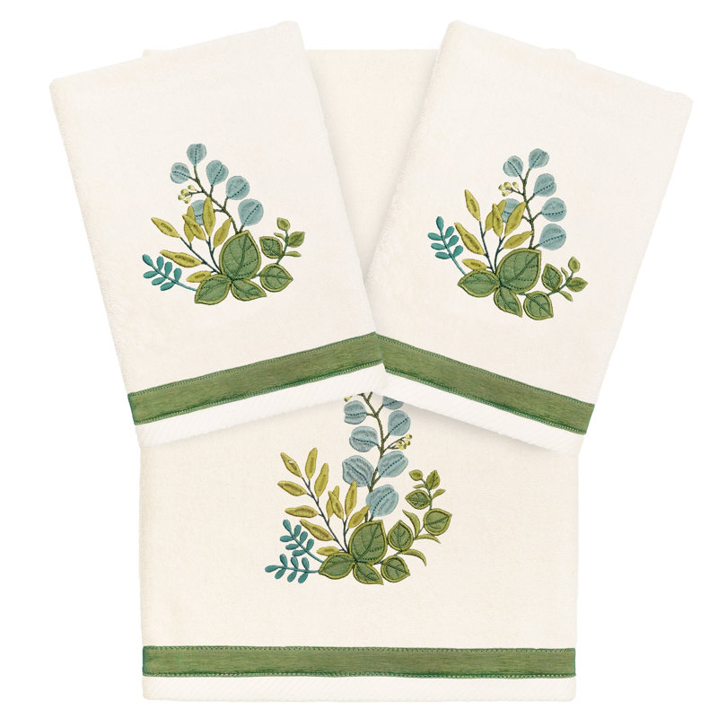 Botanica 3 Piece Turkish Cotton Towel Set, Beige