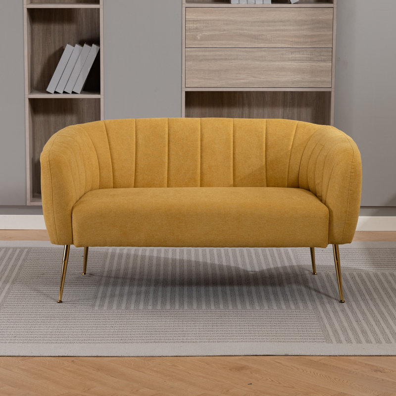 2 Seater Loveseat, Yellow