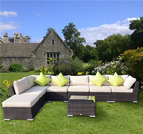 Seng 7 Seater Rattan Corner Sofa Set