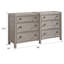 Commode beige à 5 tiroirs