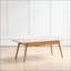 Table basse North American FAS en chêne massif avec 2 tiroirs, 120 x 56 x 45 cm, facile à assembler et facile à nettoyer