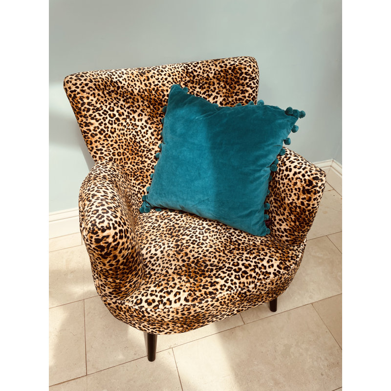Reisman Square Throw Cushion, Teal Blue